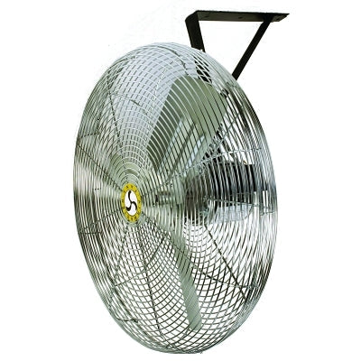 Commercial Non-Oscillating Air Circulator, Wall/Ceiling, 30 in, 1/4 hp, 3-Speed