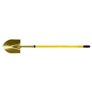 Round Point Shovel, 11-1/4 in X 9 in Blade, Fiberglass Straight Handle