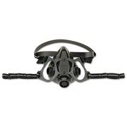 7700 Series Half Mask Respirator, Small, Resists Particulates, Chemical, Contamination and Gas, Cradle Suspension, Silicone