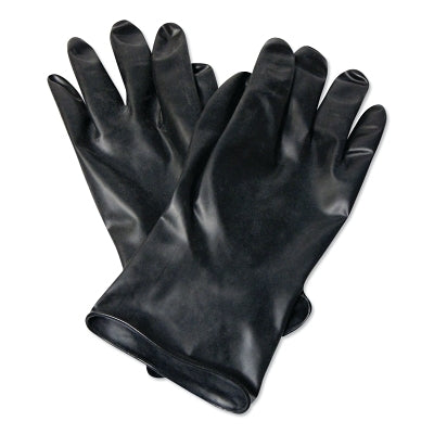 Chemical Resistant Butyl Glove, Size 8, Black, 13 mil, Smooth