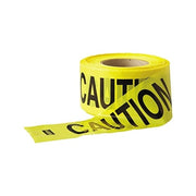 ANCHOR BRAND Economy Barrier Tape 3 in x 1000 ft yellow roll printed CAUTION in black text, barrier tape
