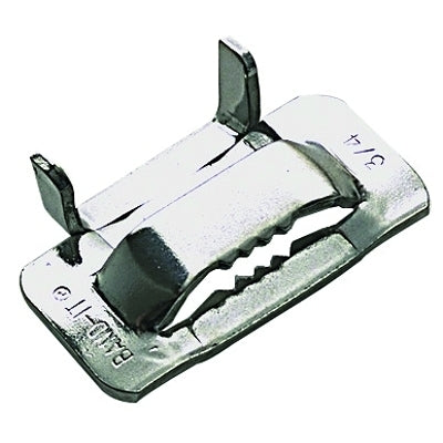Ear-Lokt Buckles, 1/2 in, Stainless Steel 201