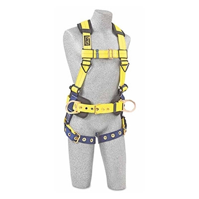 Delta Construction Style Harness, (2) Waist D-Rings; Back D-Ring, Large