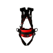 Protecta Construction Style Positioning Harness, Standard, D-Rings, Leg Buckles, Medium/Large, Pass-Through Chest Connection