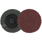 Walter 09D108 2-inch 80 grit SPINLOCK aluminum oxide resin fiber flap disc, maroon abrasive, sanding disc