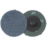 Walter 09D403 2-inch 36 grit SPINLOCK zirconia aluminia resin fiber flap disc, blue-grey abrasive, sanding disc