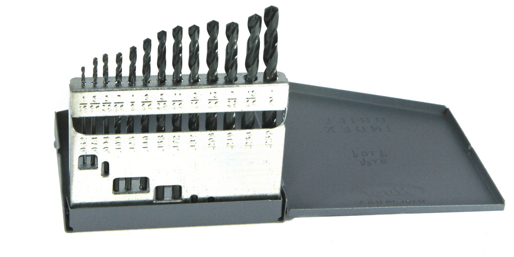13PC HD DRILL BIT SET 1/16-1/4 BY 64ths