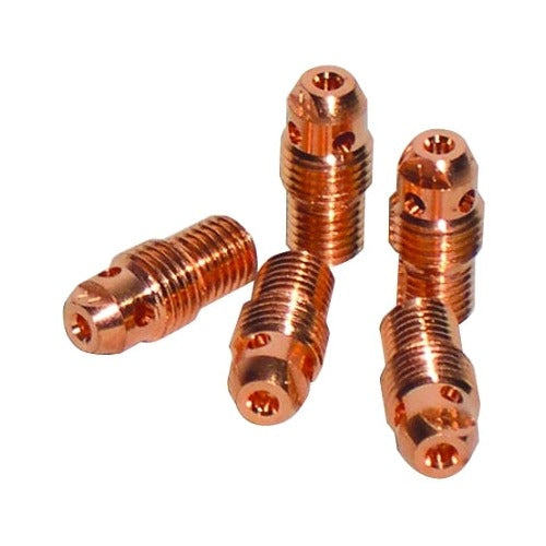 Best Welds TIG collet body 3/32 in copper threaded with gas holes for 9 and 20 torches standard TIG torch collet body