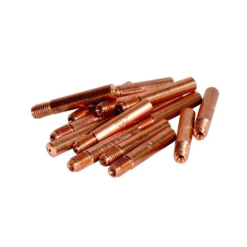 Best Welds MIG contact tip 0.045 in bore Tweco style standard copper multiple tips shown threaded MIG contact tip