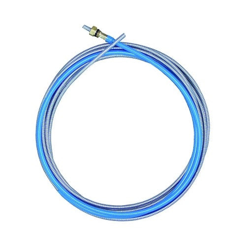 Best Welds MIG liner 0.030-0.035 in x 15 ft Miller style, blue coiled wire liner with brass fitting end