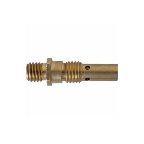 Best Welds 51 gas diffuser Tweco style brass threaded with two side ports single piece MIG gas diffuser