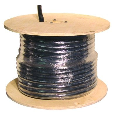 SOOW Non UL Power Cable, 8 AWG, 3 Conductors, 40 A, 250 ft, Black, Spool