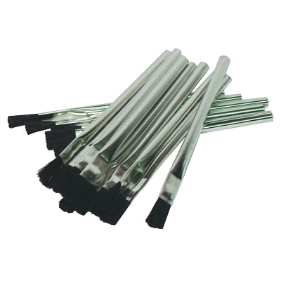 Acid Brushes, 6 in L, 1/2 in W, Polished Handle