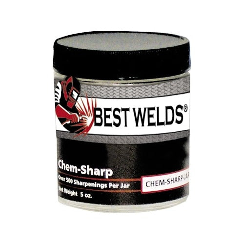 Best Welds Chem-Sharp chemical tungsten sharpener replacement jar, 5 oz labeled, over 500 sharpenings capacity