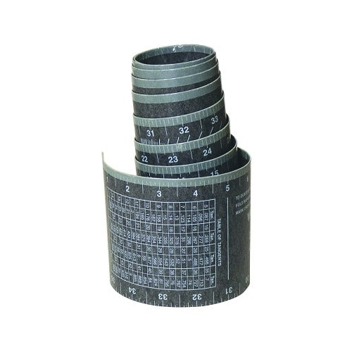 Best Welds RA170 rap-around pipe template 4 in W x 4 ft L rolled gray flexible material with table of tangents markings