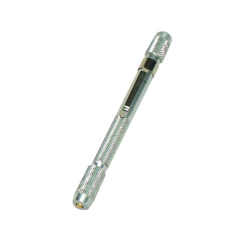 ANCHOR BRAND size 52-74 tip drill set with 12 drills in knurled aluminum handle tip drill set