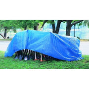 Multiple Use Tarp, 12 ft W x 12 ft L, Polyethylene, Blue