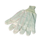 ANCHOR BRAND natural corded cotton/polyester double-palm gloves with knit wrist work gloves