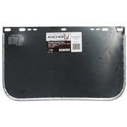 Visor, Light Green, Bound, 15-1/2 in L x  9 in H, Aluminum Bound