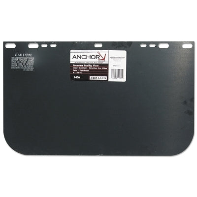 Visor, Light Green, Unbound, 15-1/2 in L x  9 in H, For Jackson Safety Head Gear/Cap Adaptors