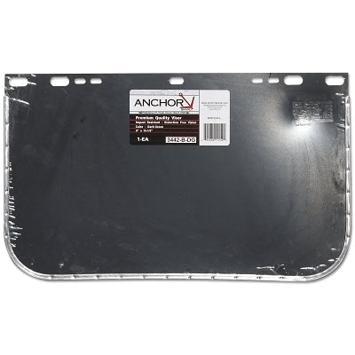 Visor, Dark Green, Aluminum Bound, 15-1/2 in L x  9 in H, for Jackson Safety� Head Gear/Cap Adaptors