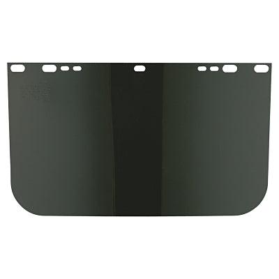 Visor, Dark Green, Unbound, 15-1/2 in L x  9 in H, for Jackson Safety Head Gear/Cap Adaptors