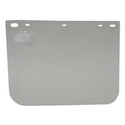Visor, Clear, 12 in L x 8 in H, Clear, Unbound, For Fibre-Metal� Head Gear/Cap Adaptors