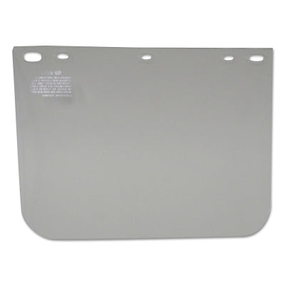 Visor, Clear, 12 in L x 8 in H, Clear, Unbound, For Fibre-Metal� Head Gear/Cap Adaptors