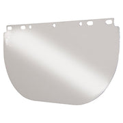 Visor, Clear,  Unbound, 16-1/2 in L x 8 in H, for Fibre-Metal Head Gear/Cap Adaptors