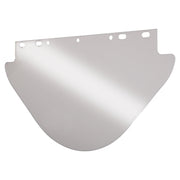 Visor, Clear, Unbound, 19 in L x  9-3/4 in, for Fibre-Metal� Head Gear/Cap Adaptors