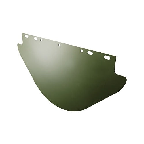 Best Welds replacement visor dark green unbound 9-3/4 x 19 in, curved face shield lens for welding head gear adaptors