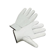 ANCHOR BRAND Premium Grain Goatskin Driver Gloves Large white unlined leather work gloves pair