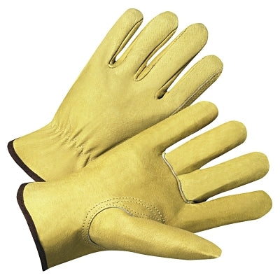 Premium Grain Pigskin Driver Gloves, Large, Unlined, Beige