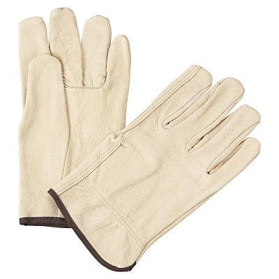 Standard Grain Pigskin Driver Gloves, Large, Unlined, Tan