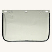 Visor, Clear, Aluminum Bound, 12 in L x 8 in H, For Jackson Safety� Head Gear/Cap Adaptors