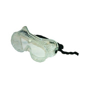 ANCHOR BRAND G-350 protective goggles, clear vented lens, soft vinyl frame, black elastic strap, goggles