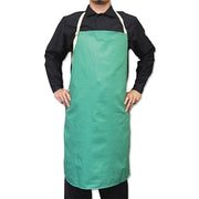 Flame-Retardant Cotton Sateen Bib Apron, 24 in W x 42 in L, Green