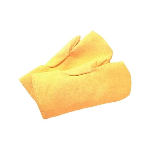 ANCHOR BRAND High Heat Wool-Lined Kevlar Mittens Large, yellow with gauntlet cuff, mittens