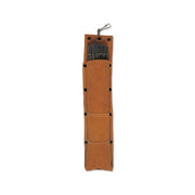 Best Welds leather rod bag for 14 in electrodes, brown split leather with snap pockets and hanging clip, welding rod bag
