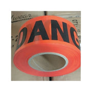 ANCHOR BRAND Economy Barrier Tape 3 in x 1000 ft red roll printed DANGER in black text, barrier tape