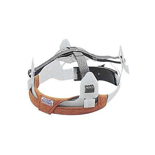 ANCHOR BRAND Headgear Sweatband, gray FR fleece cotton with metal headgear frame attached, sweatband