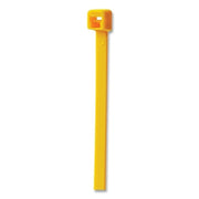 General Purpose Cable Tie, 50 lb Tensile Strength, 11.1 in L, Yellow, 100 EA/BG