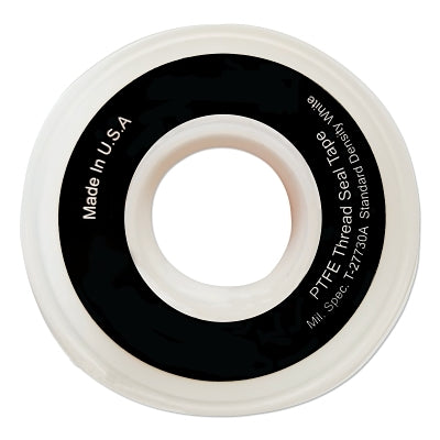 White PTFE Thread Sealant Tape, 1 in x 260 in L