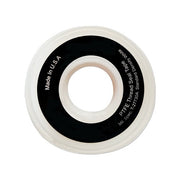 ANCHOR BRAND White PTFE Thread Sealant Tape 1/2 in x 1296 in roll with black and white label, sealant tape
