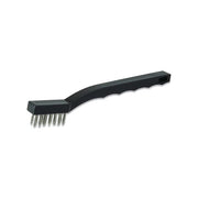ANCHOR BRAND Utility Brush, stainless steel bristles with black plastic contoured handle, brush