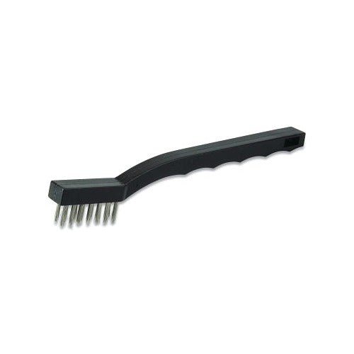 ANCHOR BRAND Utility Brush, stainless steel bristles with black plastic contoured handle, brush
