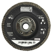 Abrasive Flap Disc, 4-1/2 in, 40 Grit, 5/8 in - 11 Arbor, 13,000 rpm, Angled