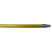 Wooden Broom Handle, Hardwood w/Metal Tip, 60 in x 15/16 in dia