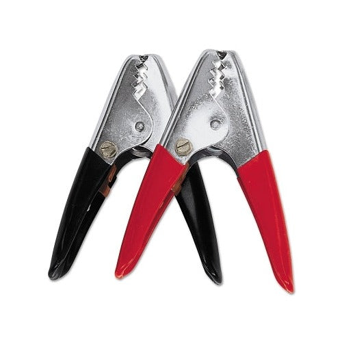ANCHOR BRAND vinyl-insulated battery clamp, 1-3/0 AWG, 600 A rating, 1-1/2 in jaw opening, red battery clamp