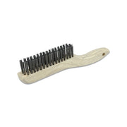 ANCHOR BRAND Hand Scratch Brush 10 in L, 4 x 16 rows steel bristles, wood shoe handle, scratch brush